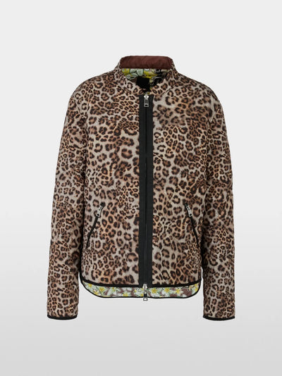 Marc Cain Rethink Together print reversible jacket Leopard Floral