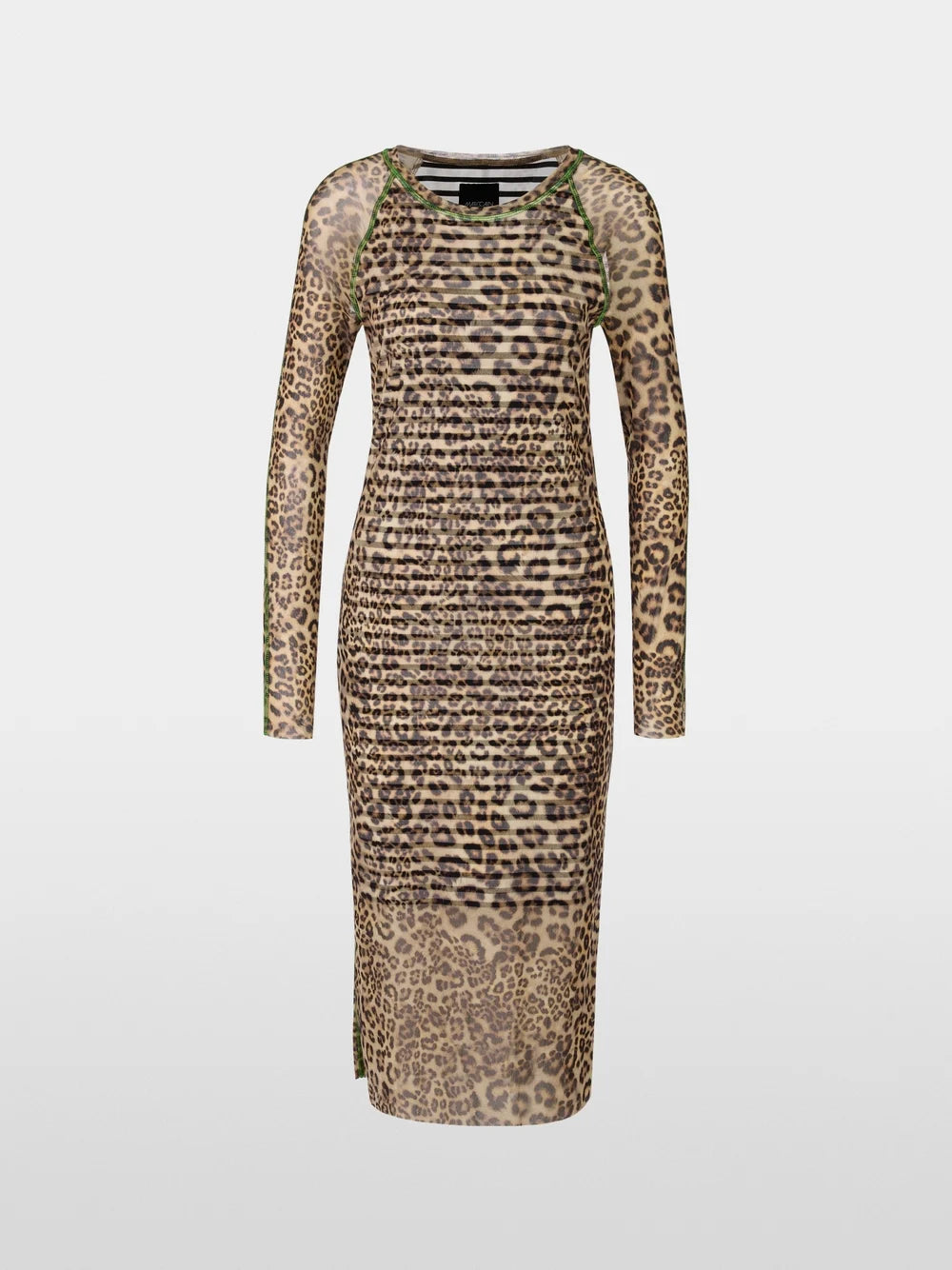 Marc Cain Leopard Tube dress in mesh and mixed pattern