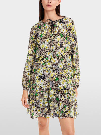 Marc Cain Leopard Mini dress with Rethink Together print