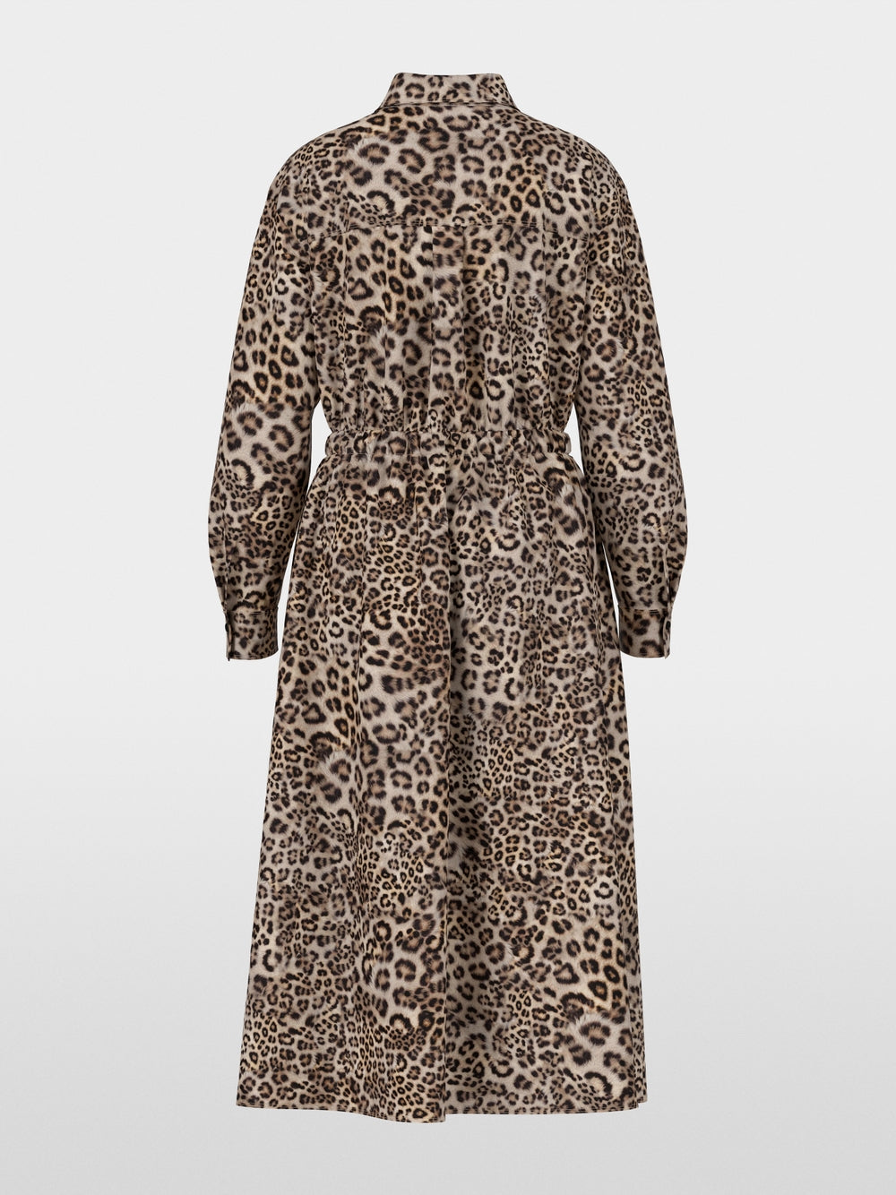 Marc Cain Leopard Rethink Together midi shirt dress