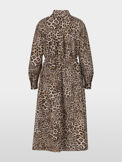 Marc Cain Leopard Rethink Together midi shirt dress