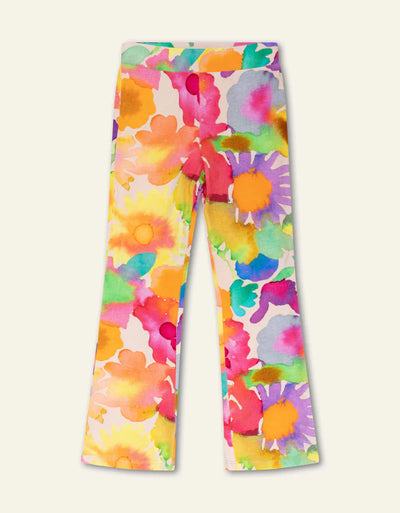 Oilily Kids Peace Leggings Inky Flowers