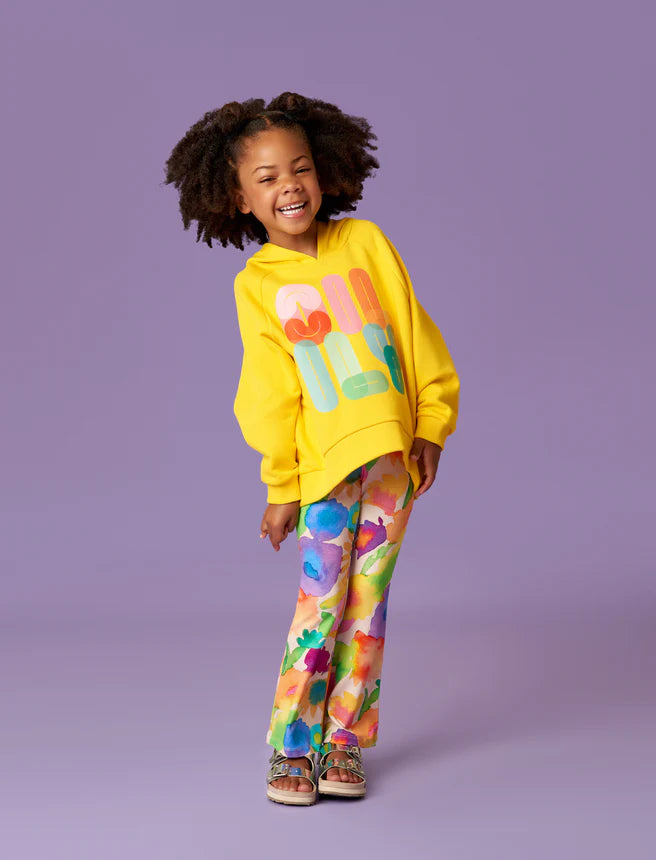 Oilily Kids Peace Leggings Inky Flowers