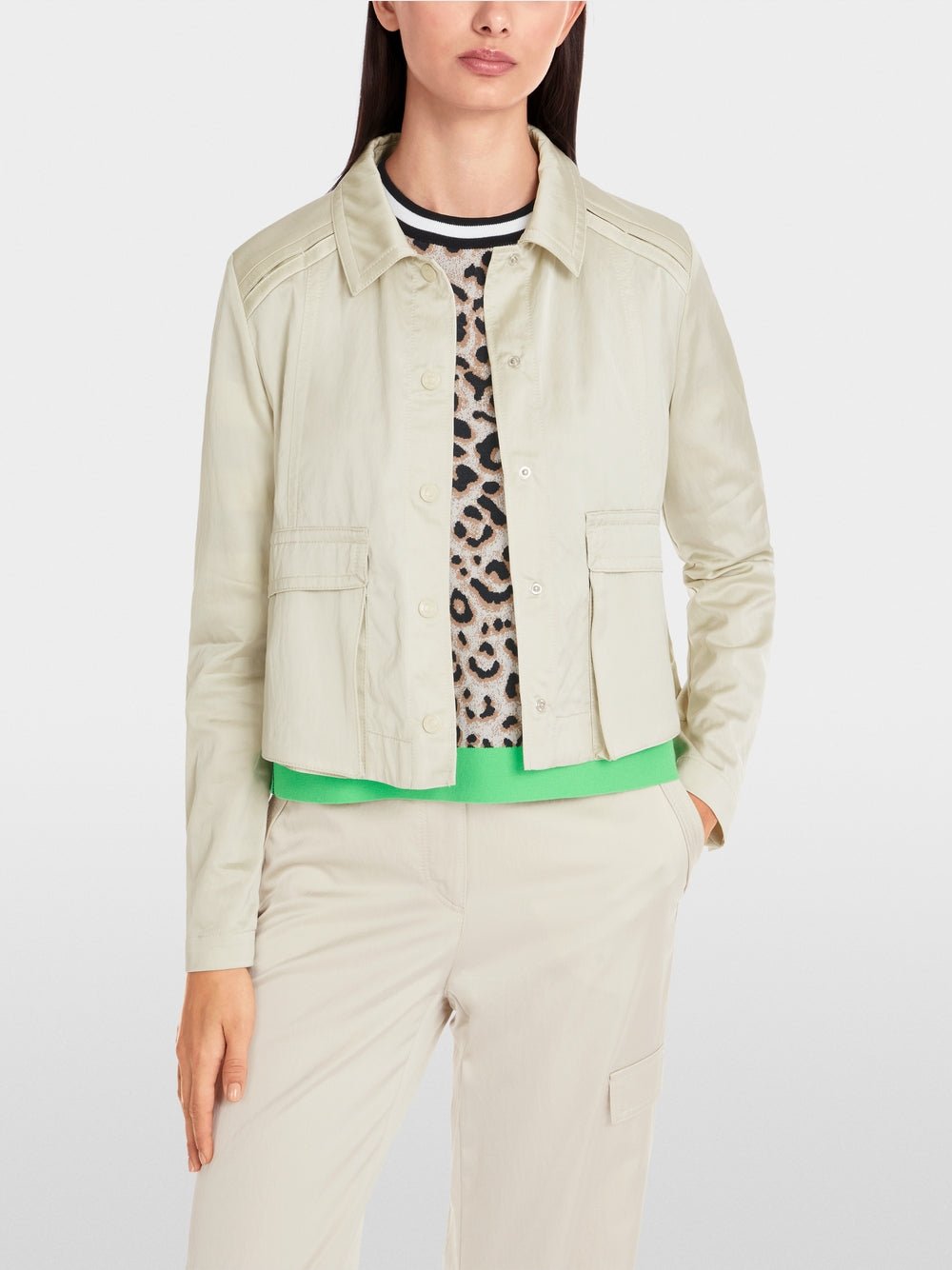 Marc Cain Stone Soft flowing A-line jacket