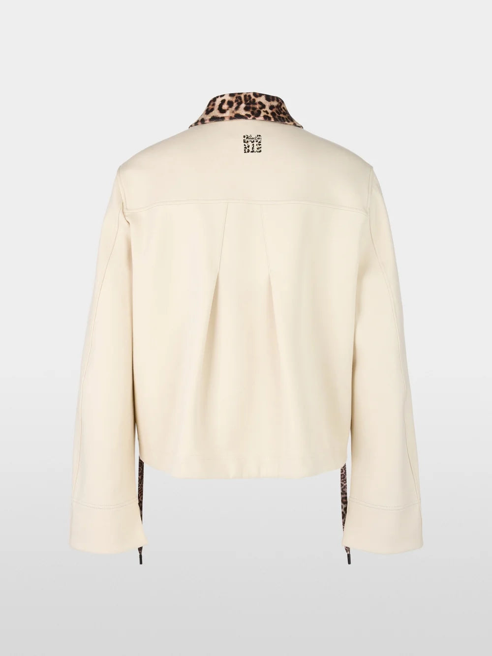 Marc Cain Cream Stone Sweat jacket in jersey with zip