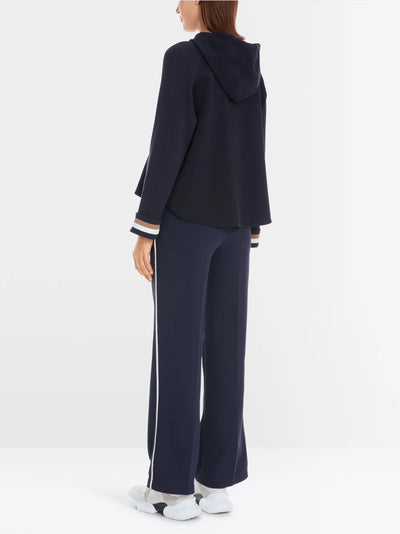 Marc Cain Navy Elegant sweatshirt in A-line