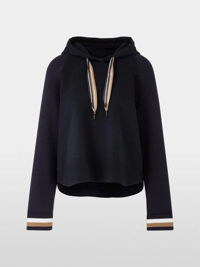 Marc Cain Navy Elegant sweatshirt in A-line