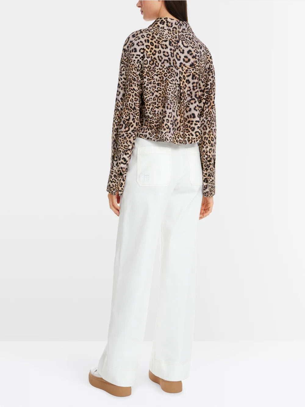 Marc Cain Leopard Rethink Together oversized blouse