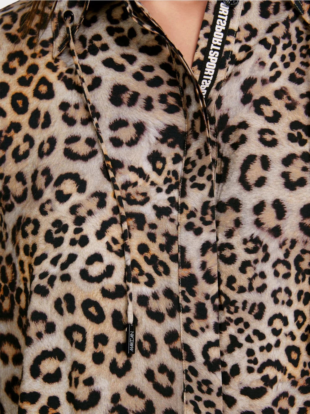 Marc Cain Leopard Rethink Together oversized blouse