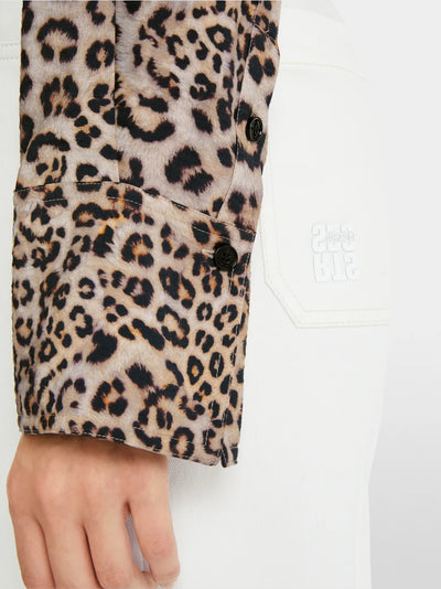 Marc Cain Leopard Rethink Together oversized blouse