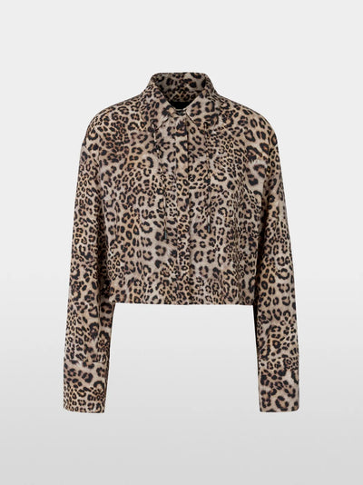 Marc Cain Leopard Rethink Together oversized blouse