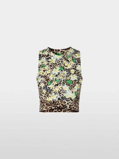 Marc Cain Reversible top with leopard print