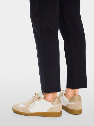 Marc Cain Navy Ankle-length jersey trousers – FOCHA