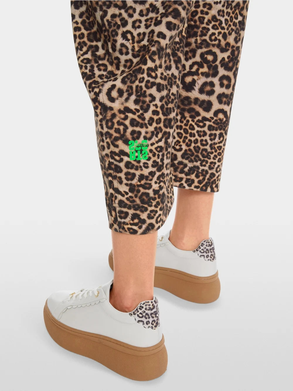 Marc Cain Leopard RETIRO O-shape trousers