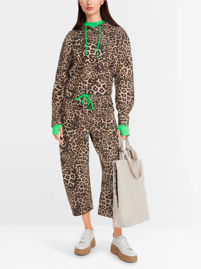 Marc Cain Leopard RETIRO O-shape trousers