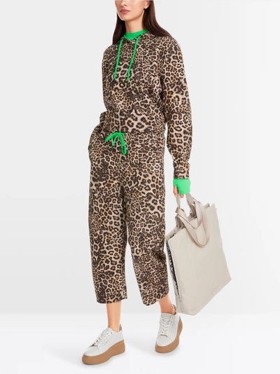 Marc Cain Leopard RETIRO O-shape trousers