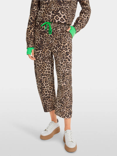 Marc Cain Leopard RETIRO O-shape trousers