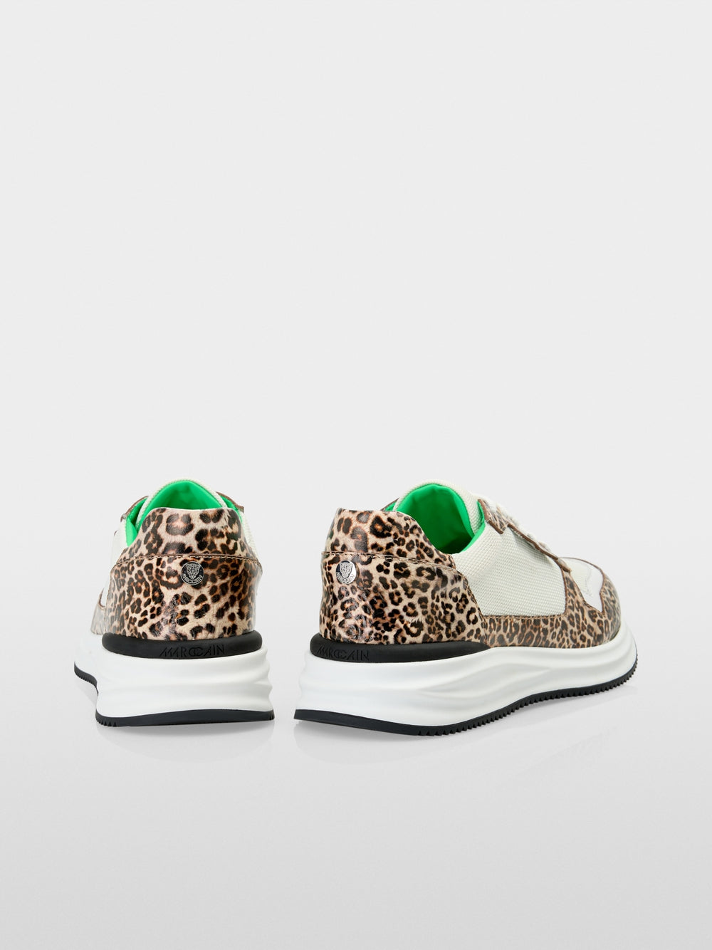 Marc Cain Sneakers with leopard print with Green