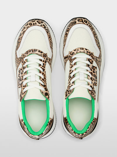 Marc Cain Sneakers with leopard print with Green