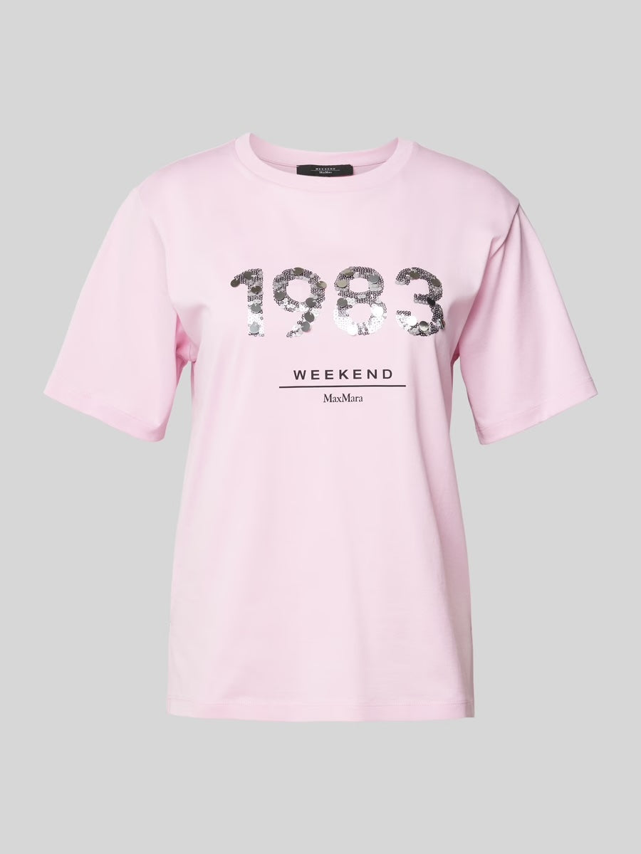 Max Mara Weekend CABINA Pink Jersey print T-shirt